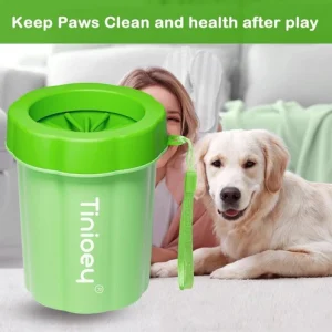 Paw Cleaner for Dogs Small & MEDIUM With 3 Absorbent Towels and Silicone Brush